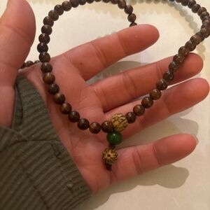 Wooded Mala authentic 108 beads, blessed